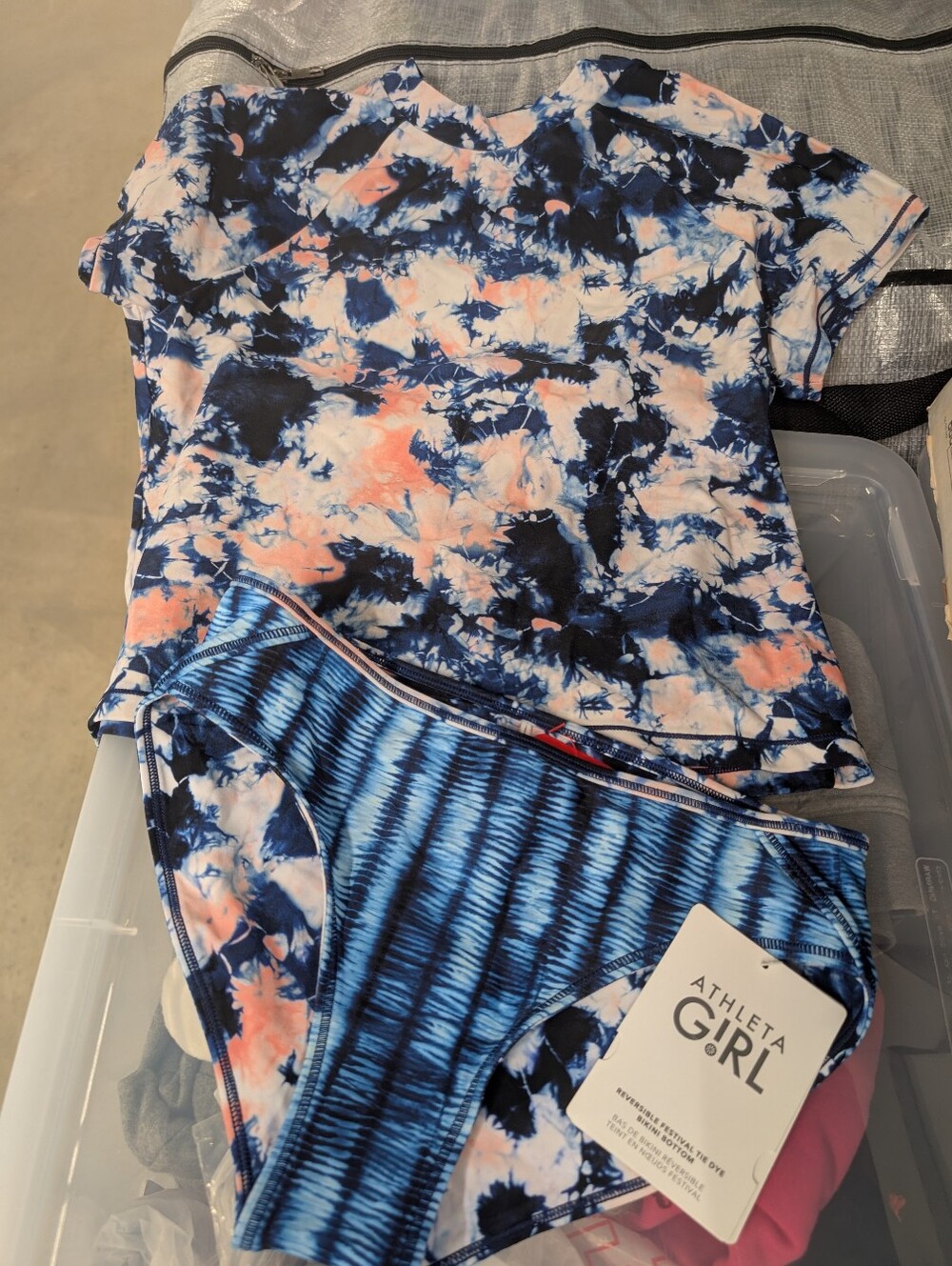 NWT athleta Girls Swim Bottoms (12) & Pre-owned Top 14 (Read Description)